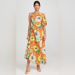 Alemais Piato One-Shoulder Midi Dress